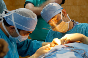 image of micro parotidectomy incision