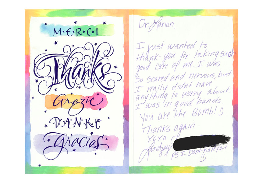 Thank you card 40
